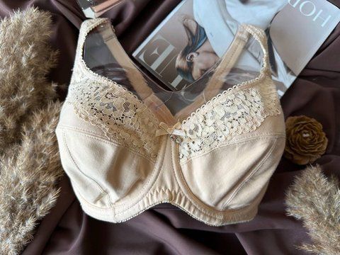Бюстгальтер хлопковый без поролона 11848 Lanny Mode бежевый 90G 1417 фото