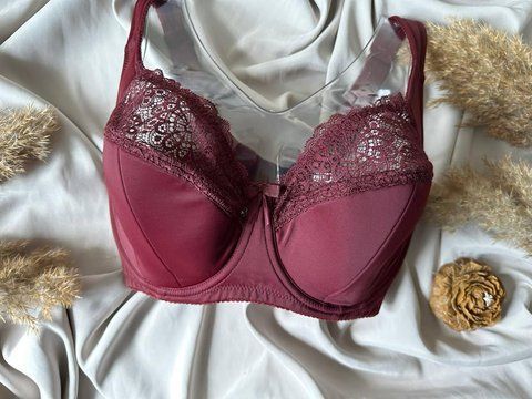 Бюстгальтер м'яка чашка на тонкому поролоні Diorella 5018 бордовий 80H 1518 фото