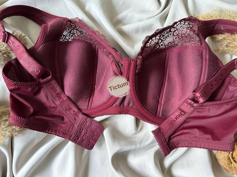 Бюстгальтер м'яка чашка на тонкому поролоні Diorella 5018 бордовий 80H 1518 фото
