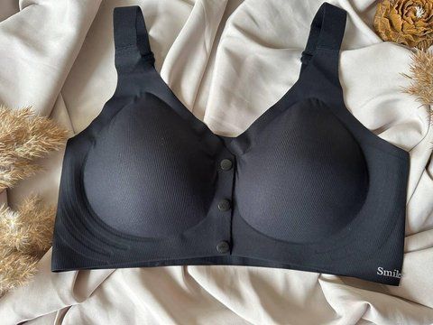 Бесшовный женский топ с кнопками 2XL, Черный 1490 фото