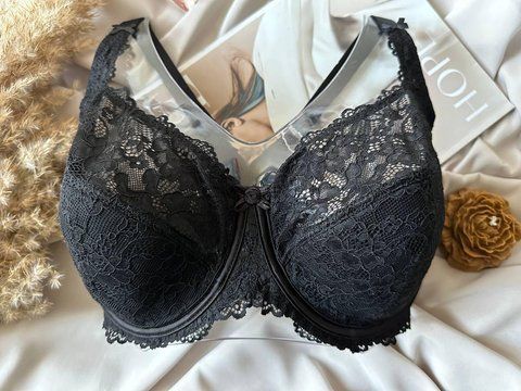 Бюстгальтер с мягким поролоном черный 90G 1675-G фото
